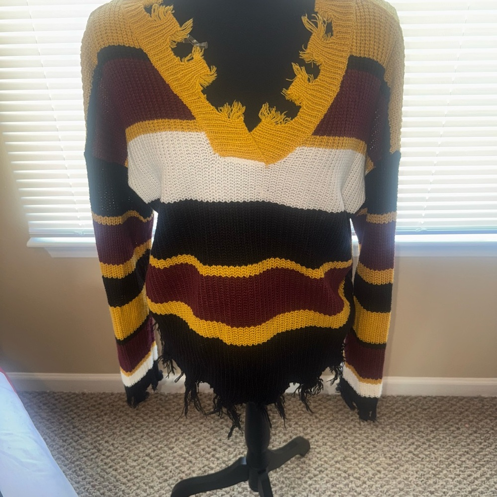 Full Circle Trends Striped Sweater Size 1x